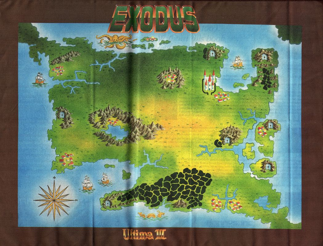Map for Exodus: Ultima III (PC-88)