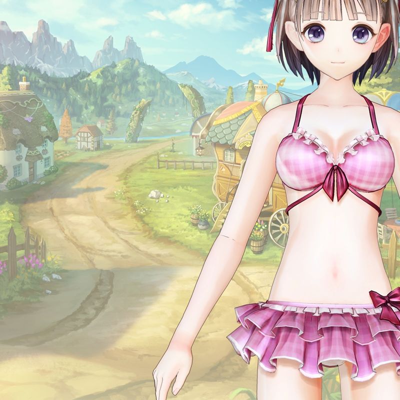 Front Cover for Atelier Lulua: The Scion of Arland - Eva's Swimsuit "Glazed Coral" (PlayStation 4) (download release)