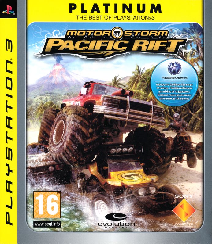 Front Cover for MotorStorm: Pacific Rift (PlayStation 3) (Platinum release)