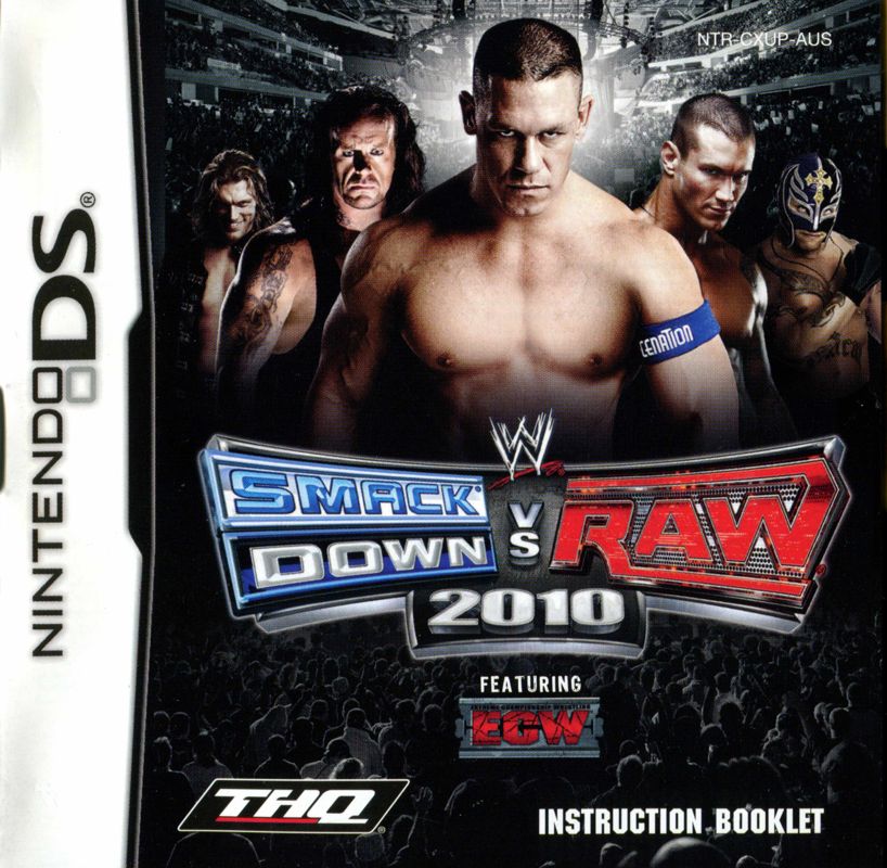 Manual for WWE Smackdown vs. Raw 2010 (Nintendo DS): Front