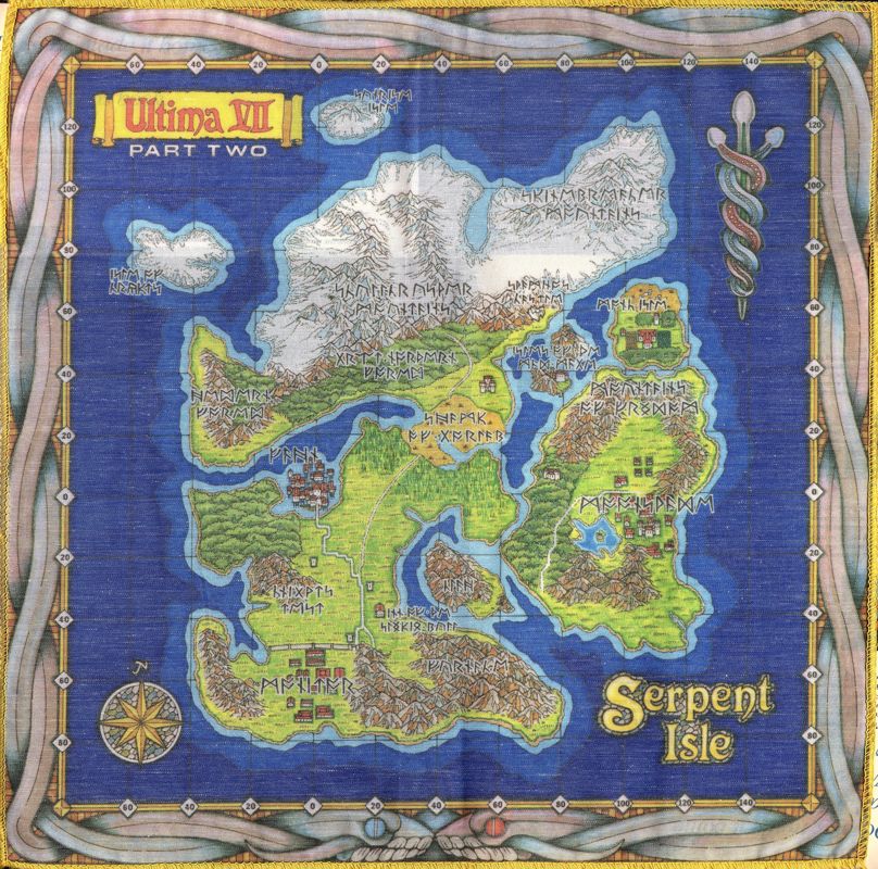 Map for Ultima VII: Part Two - Serpent Isle (DOS)