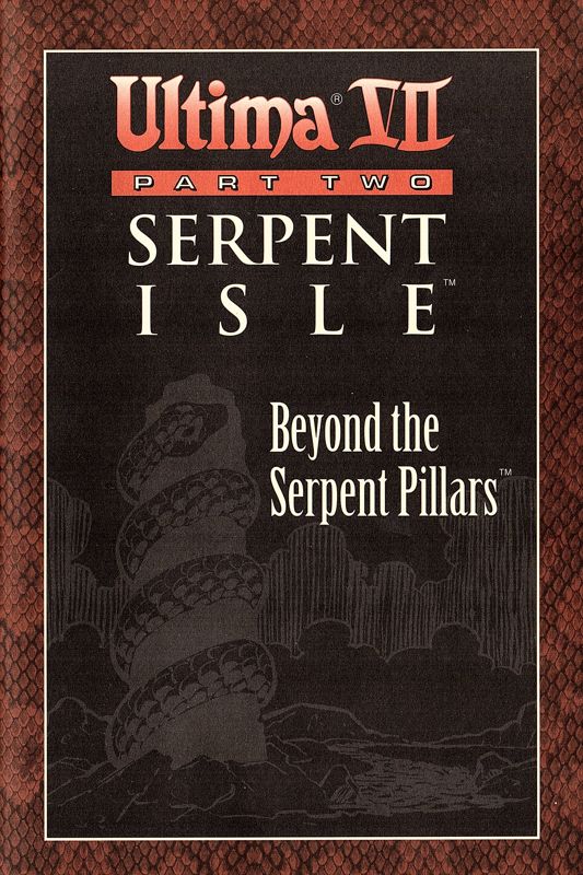 Manual for Ultima VII: Part Two - Serpent Isle (DOS)