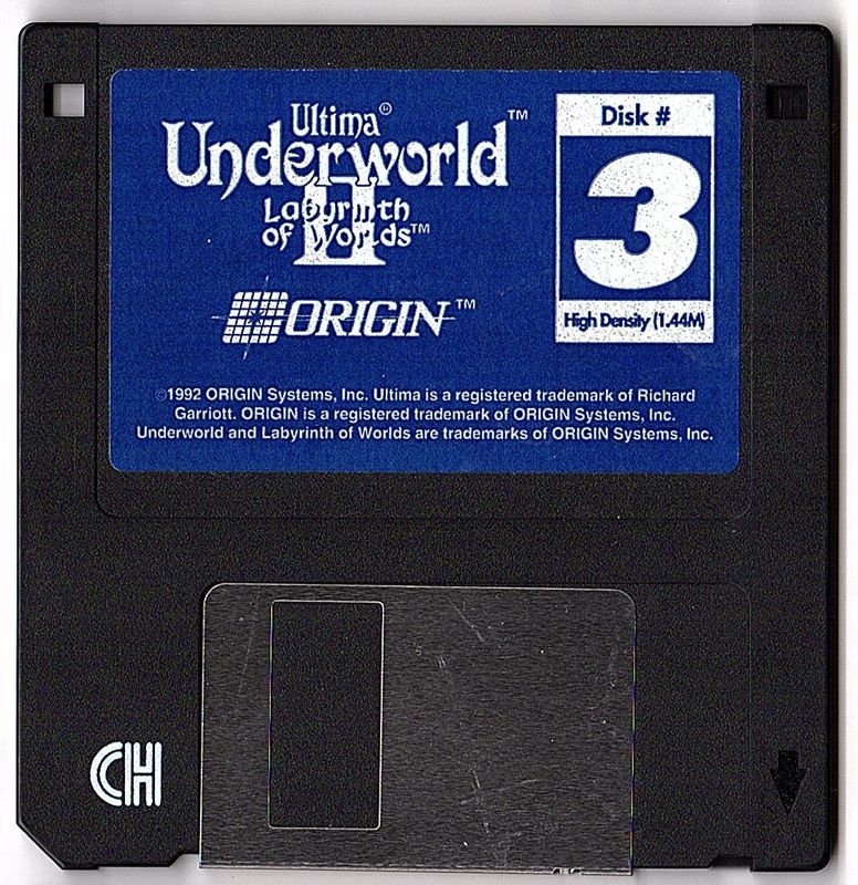 Media for Ultima Underworld II: Labyrinth of Worlds (DOS): Disk 3