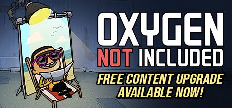 Front Cover for Oxygen Not Included (Linux and Macintosh and Windows) (Steam release): November 2019, "Free Content Upgrade Available Now!" version
