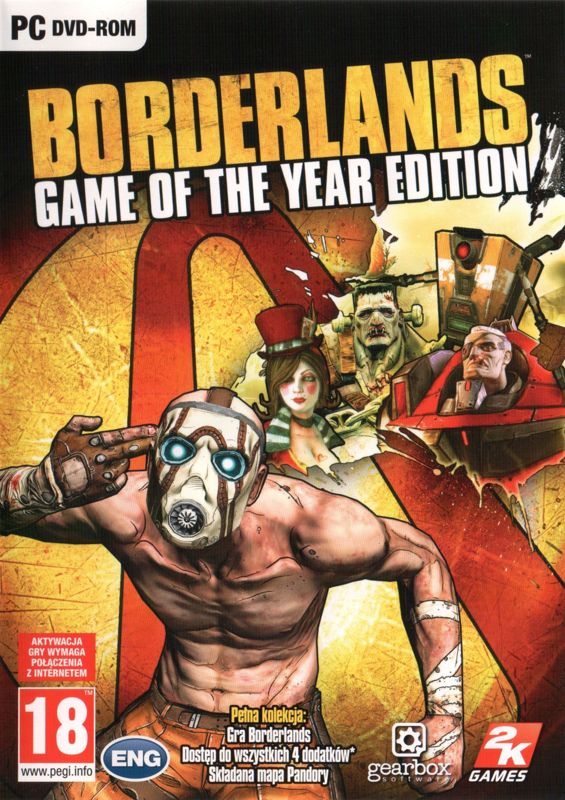 Front Cover for Borderlands: Game of the Year Edition (Windows)