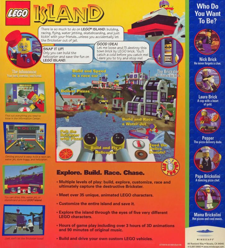 Back Cover for LEGO Island (Windows)