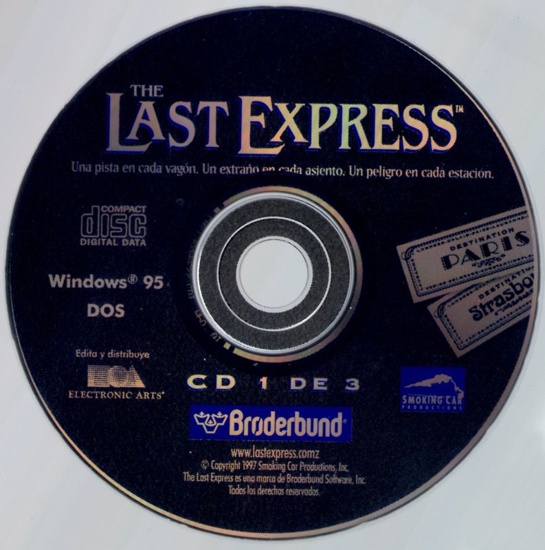 Media for The Last Express (DOS and Windows): Disc 1