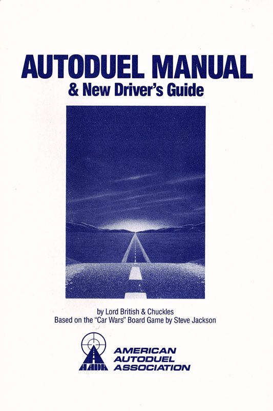 Manual for AutoDuel (Atari 8-bit)
