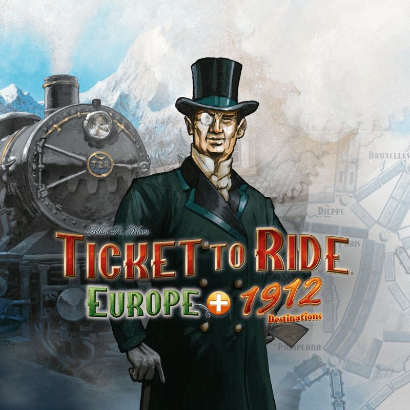 Front Cover for Ticket to Ride: Europe (PlayStation 4) (download release)