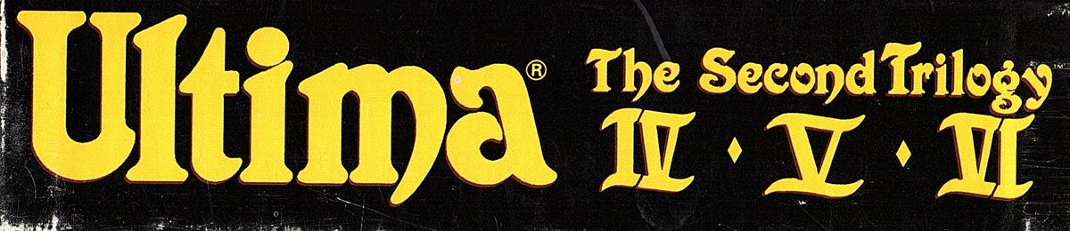 Spine/Sides for Ultima: The Second Trilogy (DOS): Top/Bottom