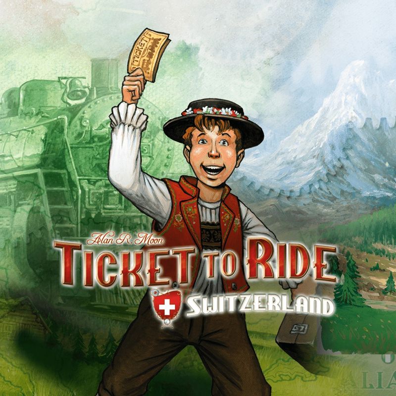 Front Cover for Ticket to Ride: Switzerland (PlayStation 4) (download release)