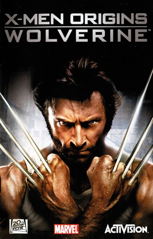 Manual for X-Men Origins: Wolverine (PlayStation 2): Front