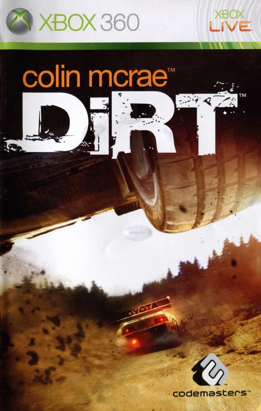 Manual for DiRT (Xbox 360): Front