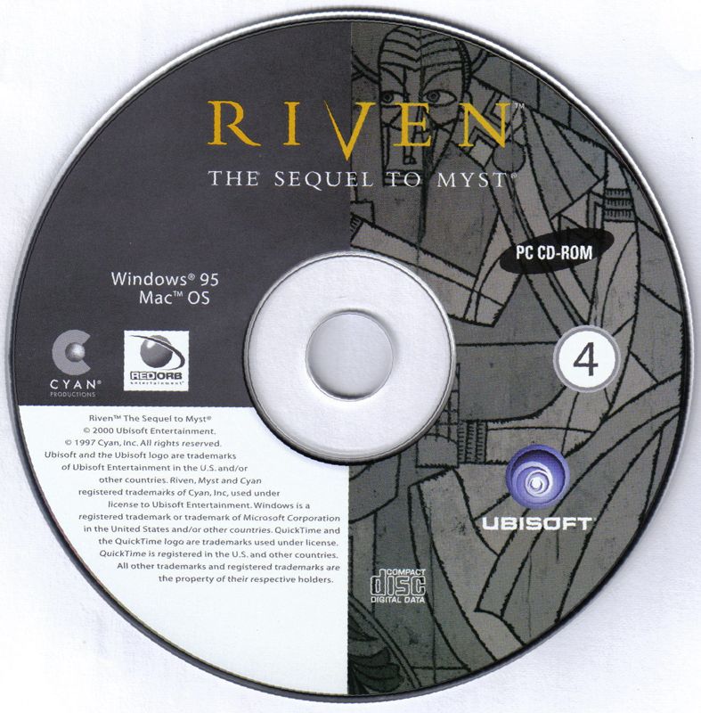 Media for Riven: The Sequel to Myst (Macintosh and Windows) (Ubisoft re-release): Disc 4
