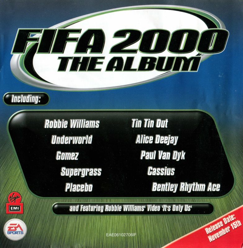 Inside Cover for FIFA 2000: Major League Soccer (PlayStation): Inside front
