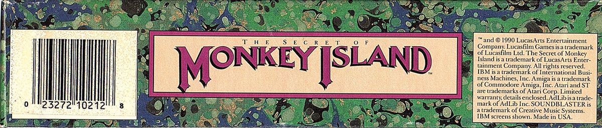 Spine/Sides for The Secret of Monkey Island (DOS) (EGA 3.5" disk version): Bottom