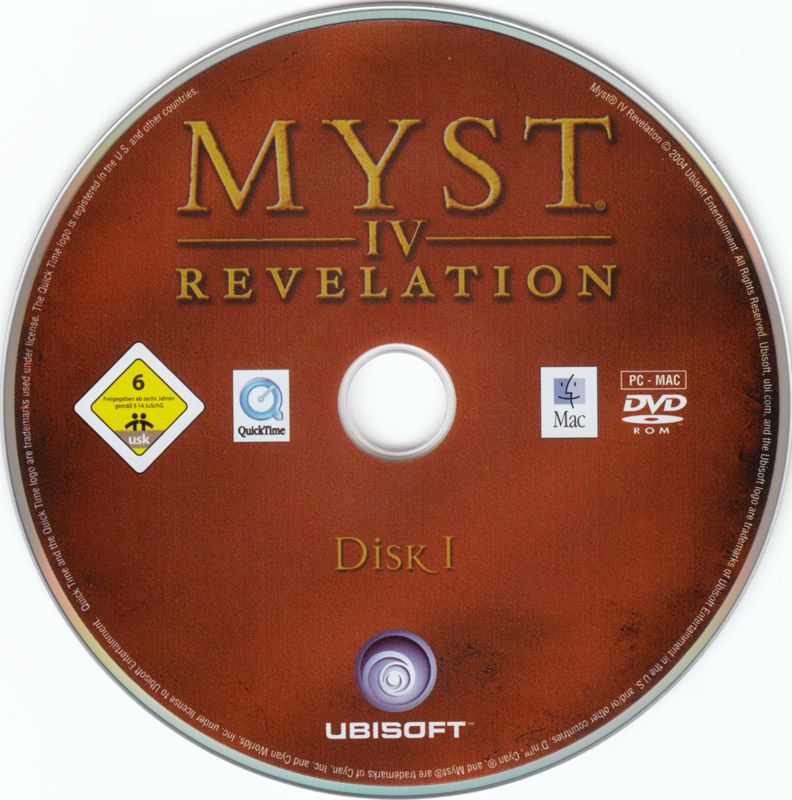 Media for Myst IV: Revelation (Collector's Edition) (Macintosh and Windows): Disc 1