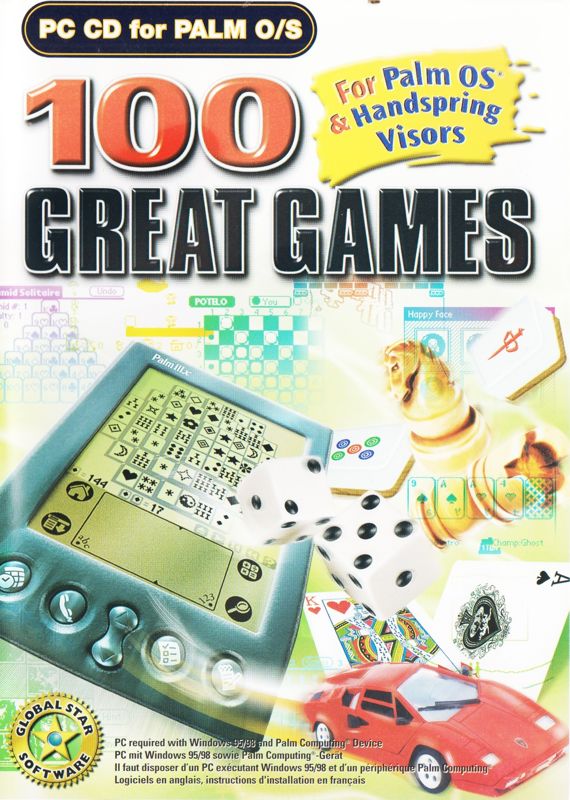 Front Cover for 100 Great Games for the Palm Computing Platform (Palm OS)