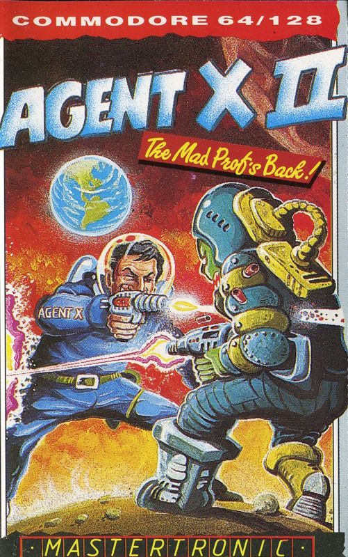 Front Cover for Agent X II: The Mad Prof's Back! (Commodore 64) (Different media art)