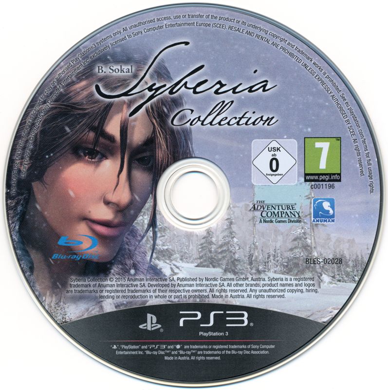 Media for Syberia: Collectors Edition I & II (PlayStation 3)