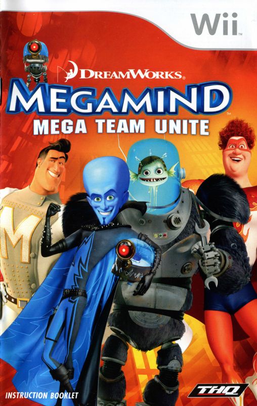 Manual for Megamind: Mega Team Unite (Wii): Front