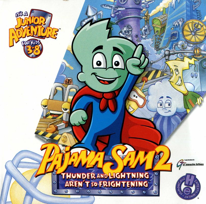 Front Cover for Pajama Sam 2: Thunder and Lightning aren't so Frightening (Windows)