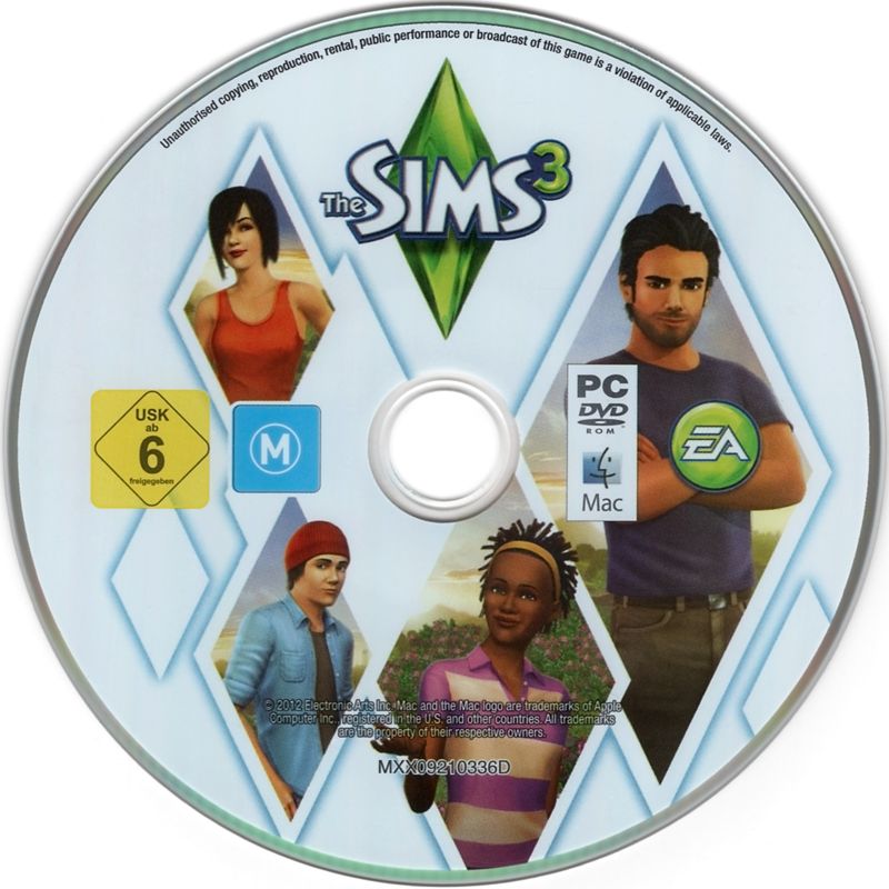 Media for The Sims 3 (Macintosh and Windows) (2012 re-release)