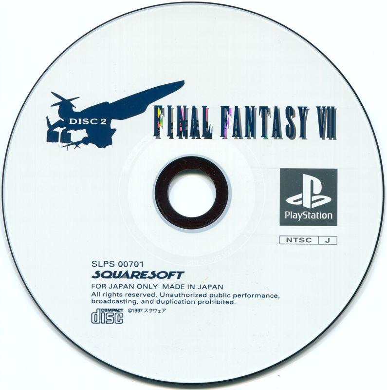 Media for Final Fantasy VII (PlayStation): Disc 2