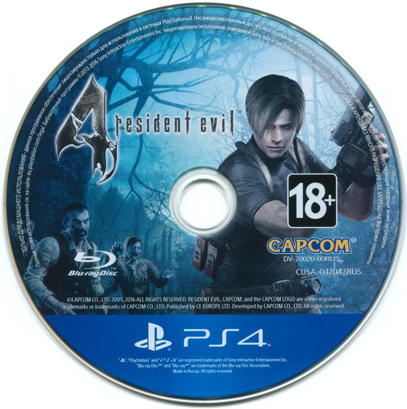 Media for Resident Evil 4 (PlayStation 4)