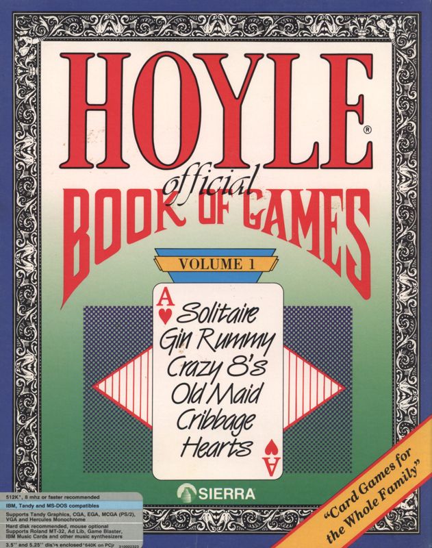 Front Cover for Hoyle: Official Book of Games - Volume 1 (DOS) (Dual Media release (Version 1.000.115))