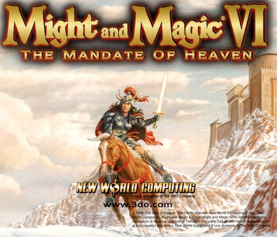 Other for Might and Magic VI: The Mandate of Heaven (Windows): Jewel Case - Back