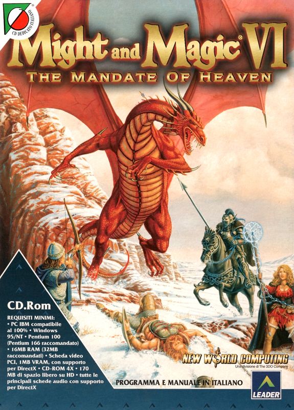 Front Cover for Might and Magic VI: The Mandate of Heaven (Windows)