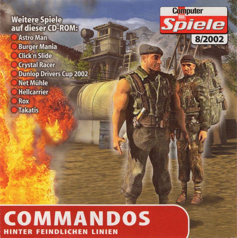 Other for Commandos: Behind Enemy Lines (Windows) (Computer Bild Spiele 08/2002 covermount): Front cover (for Jewel Case)