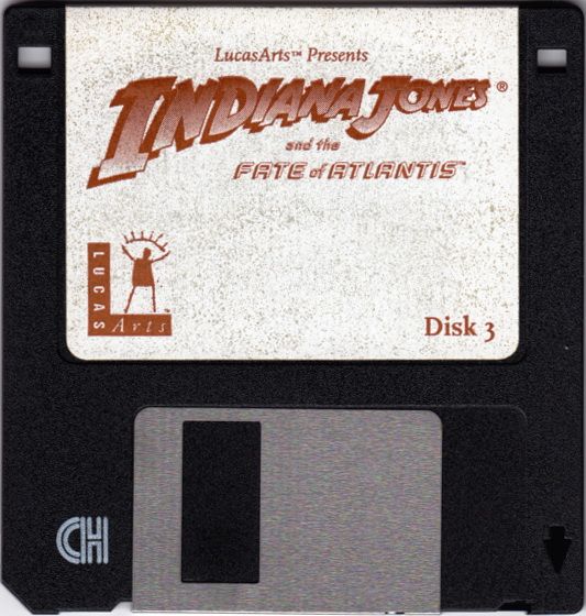 Media for Indiana Jones and the Fate of Atlantis (DOS) (3.5'' Floppy Disk release): Disk 3