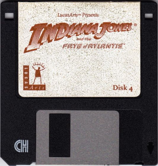 Media for Indiana Jones and the Fate of Atlantis (DOS) (3.5'' Floppy Disk release): Disk 4