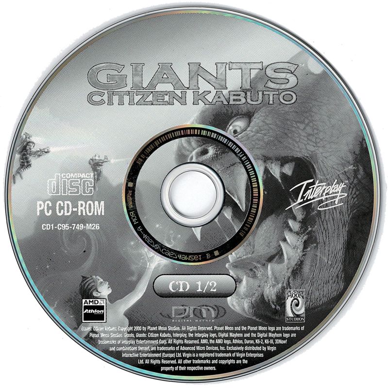 Media for Giants: Citizen Kabuto (Windows): CD 1