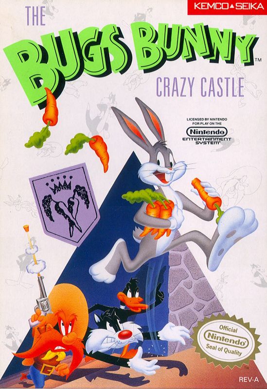 Front Cover for The Bugs Bunny Crazy Castle (NES)