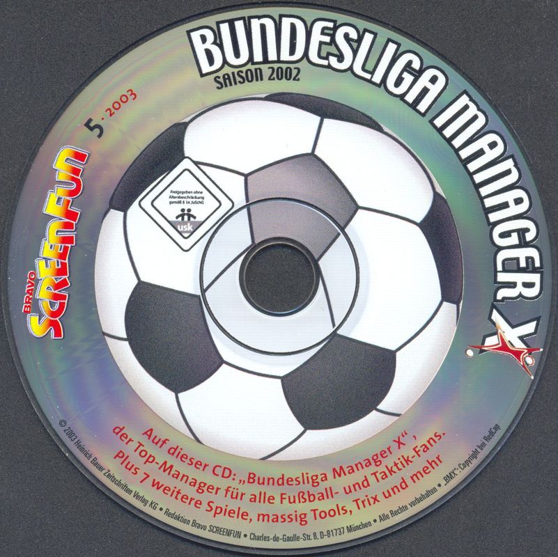 Media for Bundesliga Manager X (Windows) (Bravo Screenfun 05/2003 covermount)