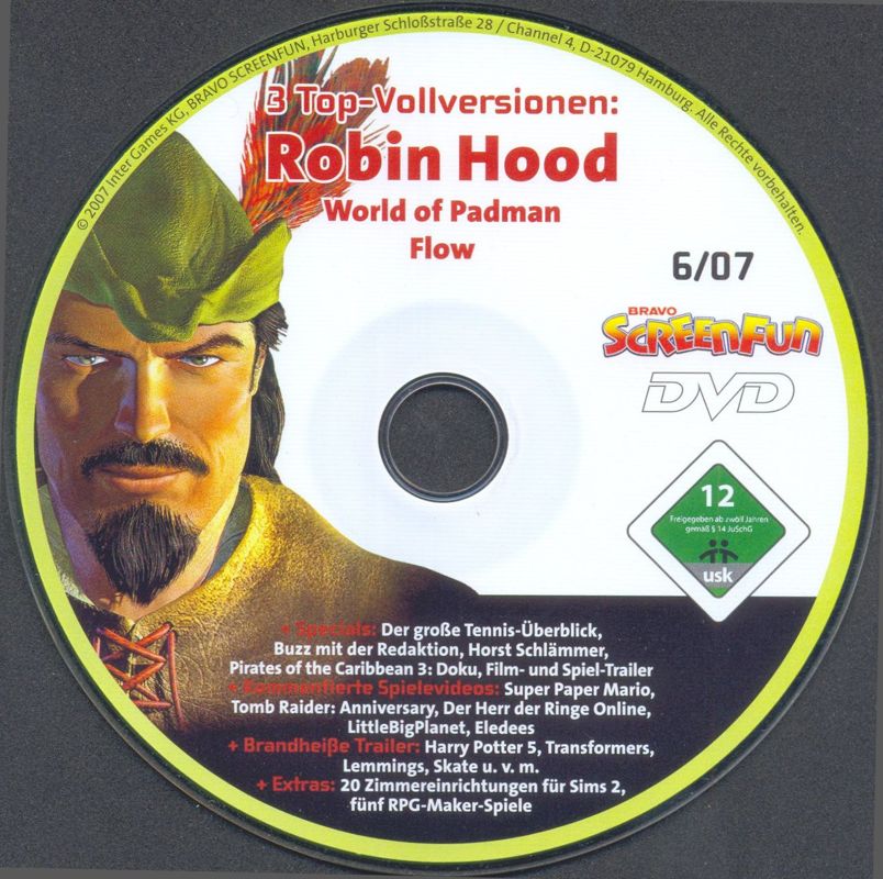 Media for Robin Hood: The Legend of Sherwood (Windows) (Bravo Screenfun 06/2007 covermount)