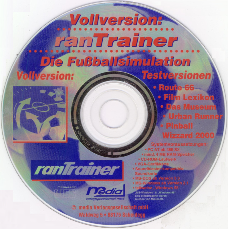 Media for ranTrainer (DOS) (CD ROM Magazin 05/1996 covermount)