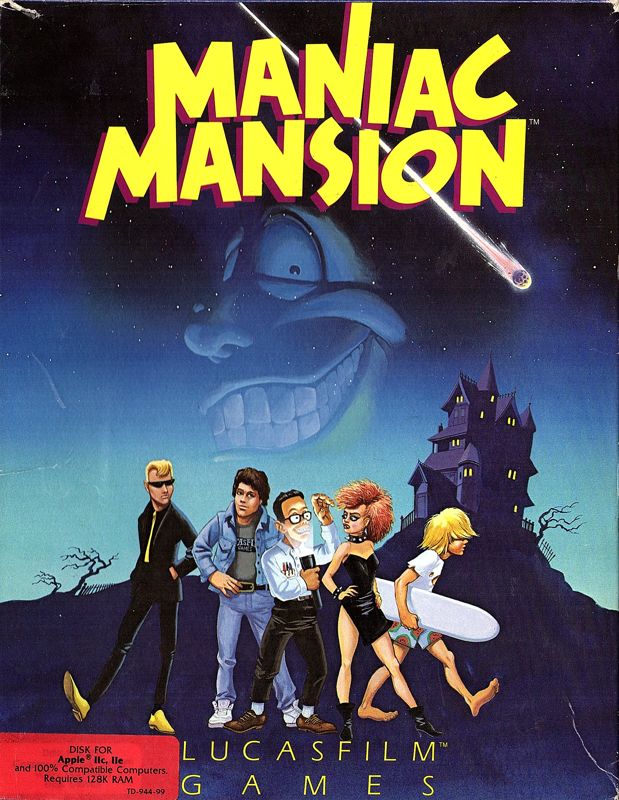 Front Cover for Maniac Mansion (Apple II)