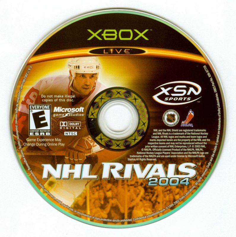 Media for NHL Rivals 2004 (Xbox)