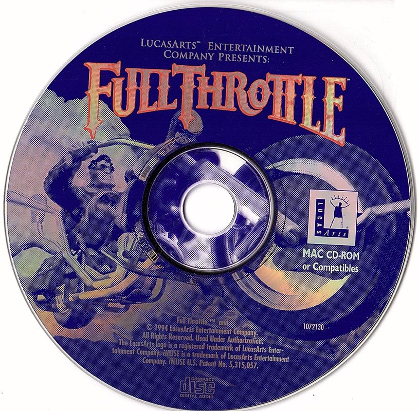 Media for Full Throttle (Macintosh)