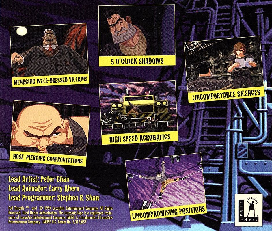 Other for Full Throttle (Macintosh): Jewel Case - Back