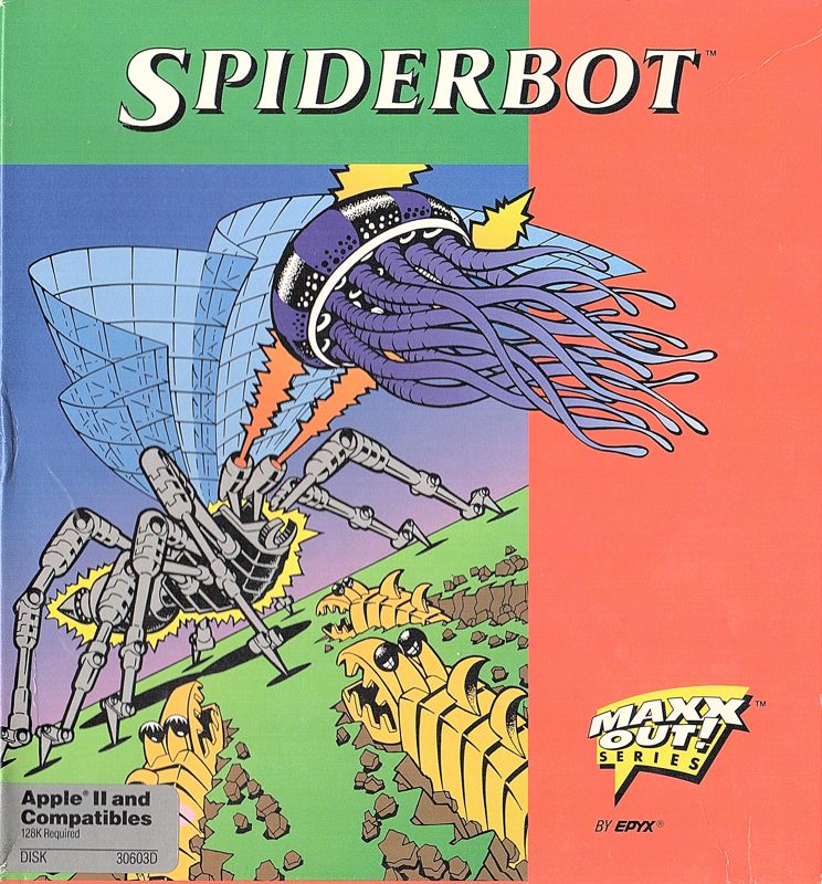 Front Cover for Spiderbot (Apple II)