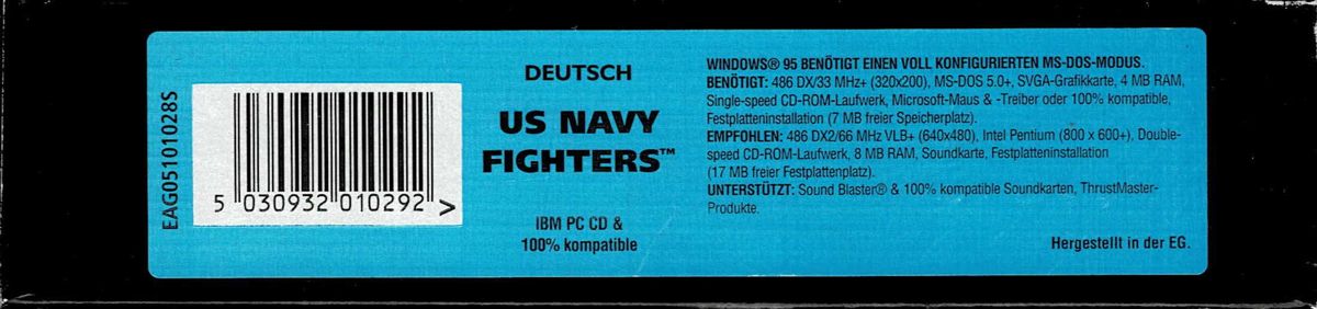Other for U.S. Navy Fighters (DOS) (EA CD-ROM Classics release): Box - Top