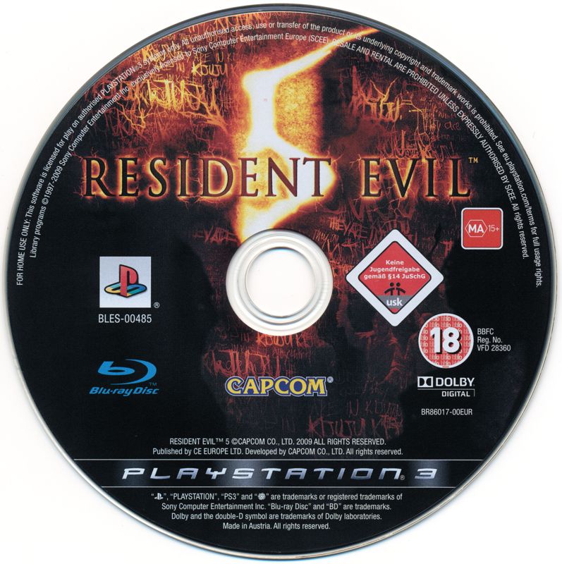 Media for Resident Evil 5 (PlayStation 3)