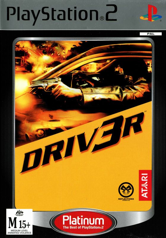 Front Cover for Driv3r (PlayStation 2) (Platinum release)