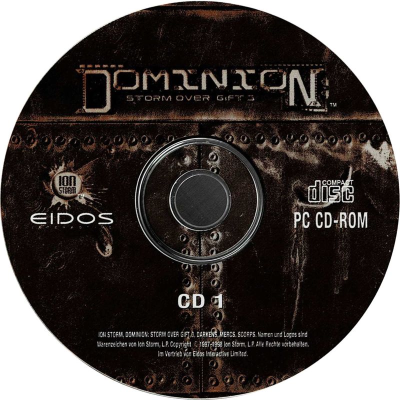 Media for Dominion: Storm Over Gift 3 (Windows): Disc 1