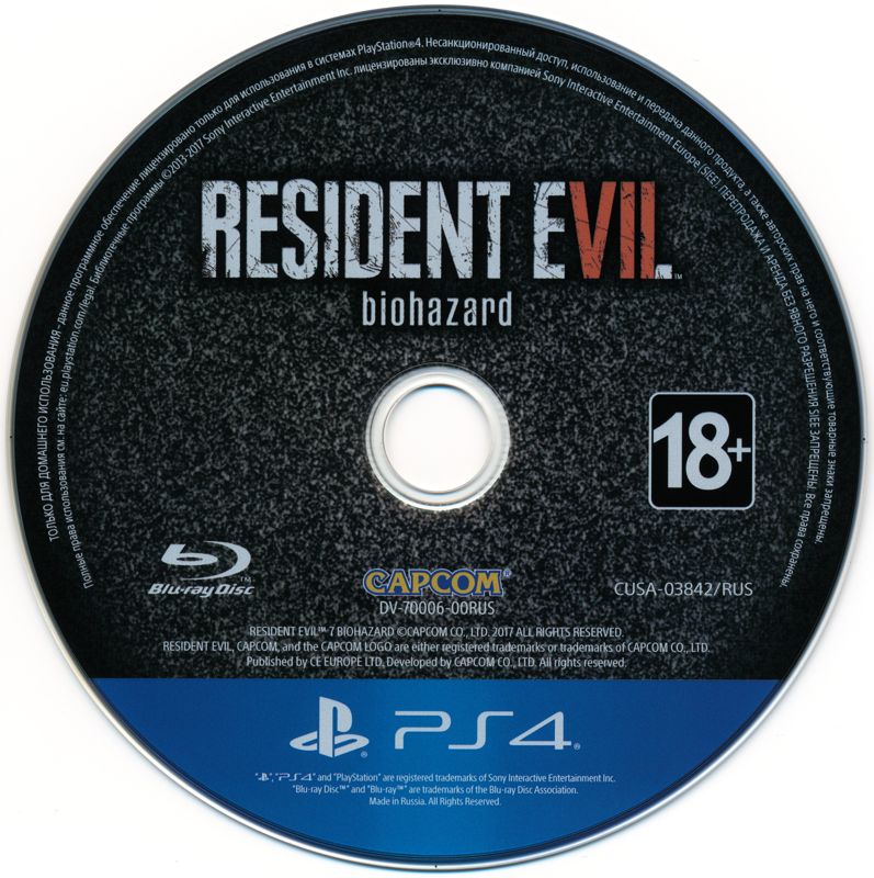 Media for Resident Evil 7: Biohazard (PlayStation 4)